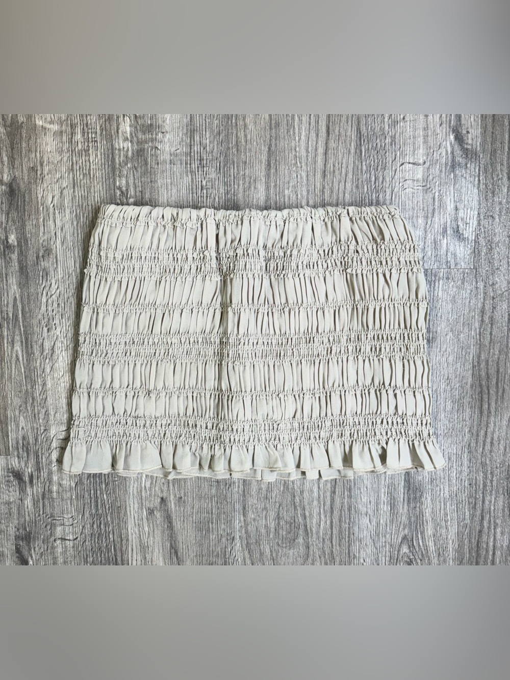 Abercrombie & Fitch Mid Rise Sheer Ruched Mini Skort Size S
